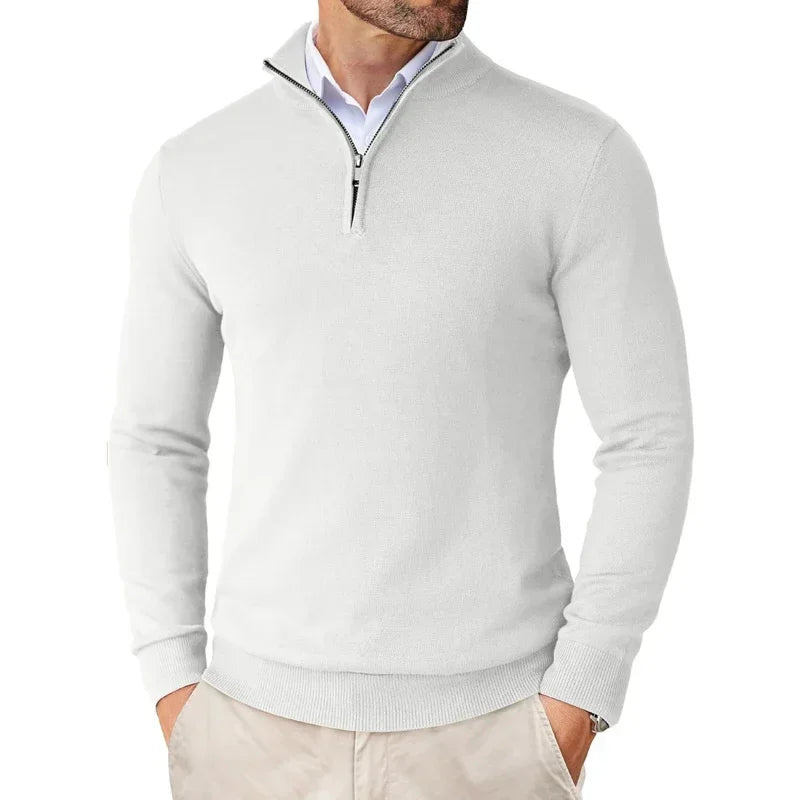 Half-Zip-Pullover für Herren – Klassischer Schnitt mit Stehkragen 3