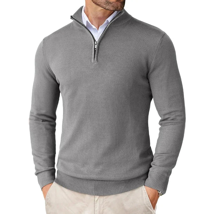 Half-Zip-Pullover für Herren – Klassischer Schnitt mit Stehkragen 7