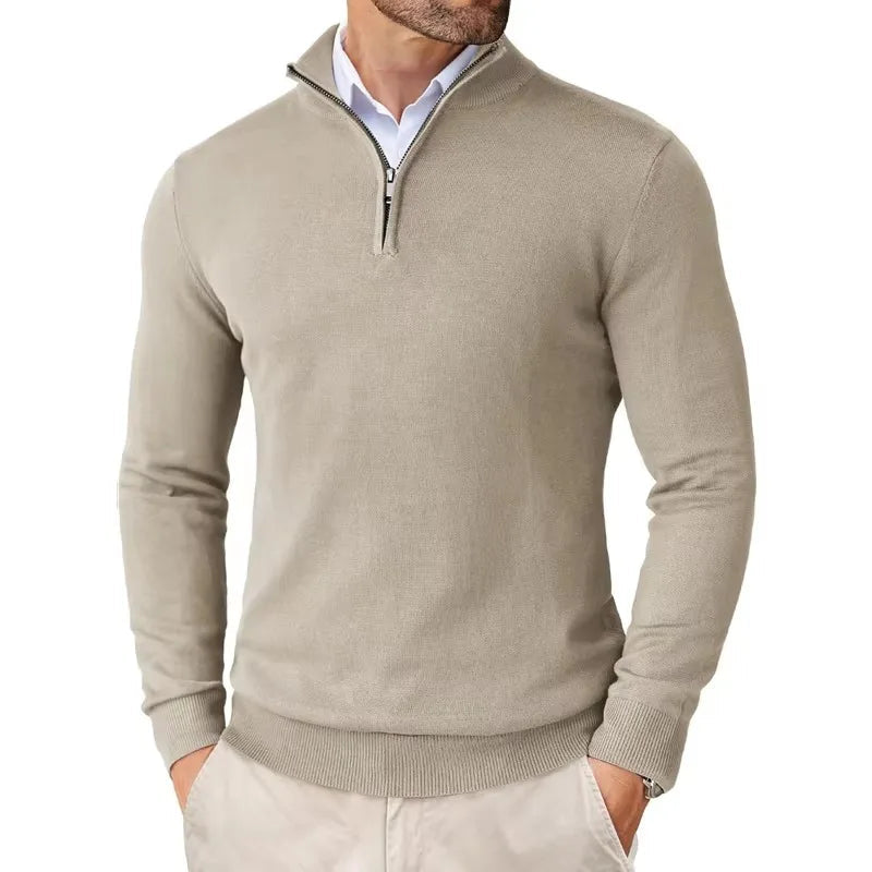 Half-Zip-Pullover für Herren – Klassischer Schnitt mit Stehkragen 8