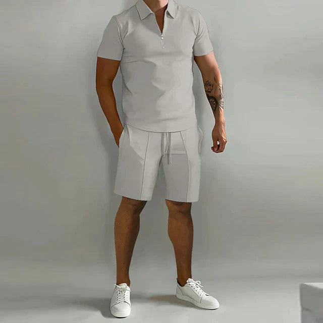 Half_Zip_Soft_Knit_Polo_and_Shorts_Set_for_Men_3