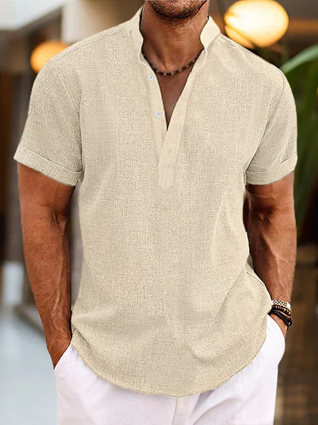 Henley-Shirt für Herren – Mit kurzen Ärmeln und Knopfleiste 5