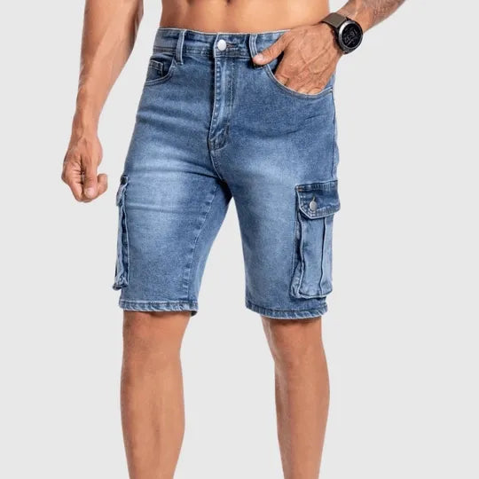 Herren Cargo-Kurze Hosen aus Denim | Sommerkleidung
