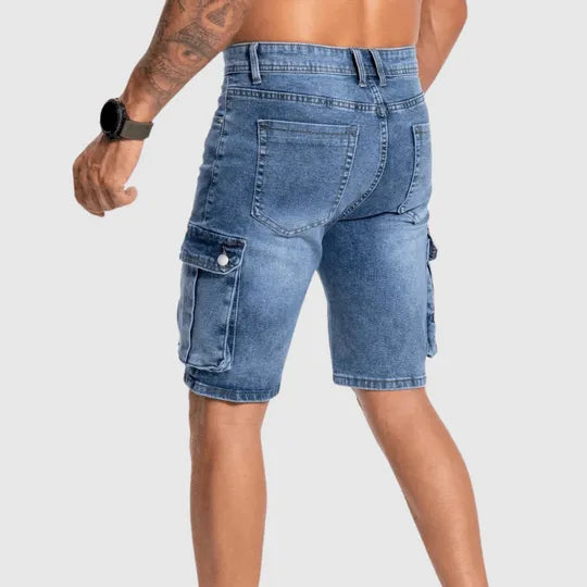 Herren Cargo-Kurze Hosen aus Denim | Sommerkleidung