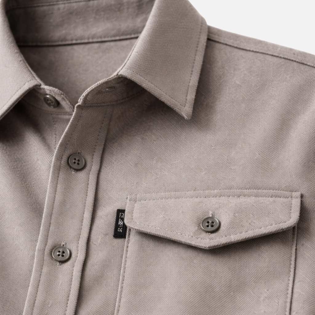 Herren Casual Overshirt mit Brusttaschen