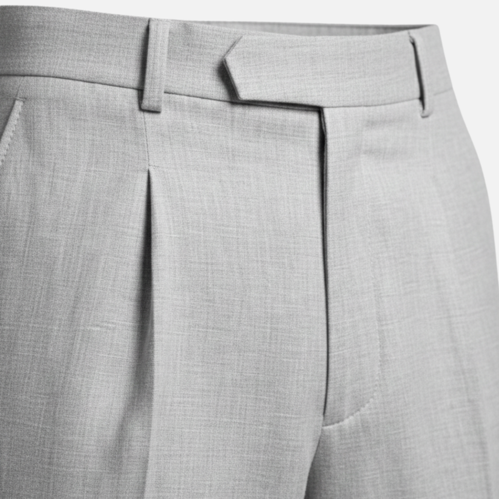 Herren Anzug mit Nadelstreifen und Faltenhose