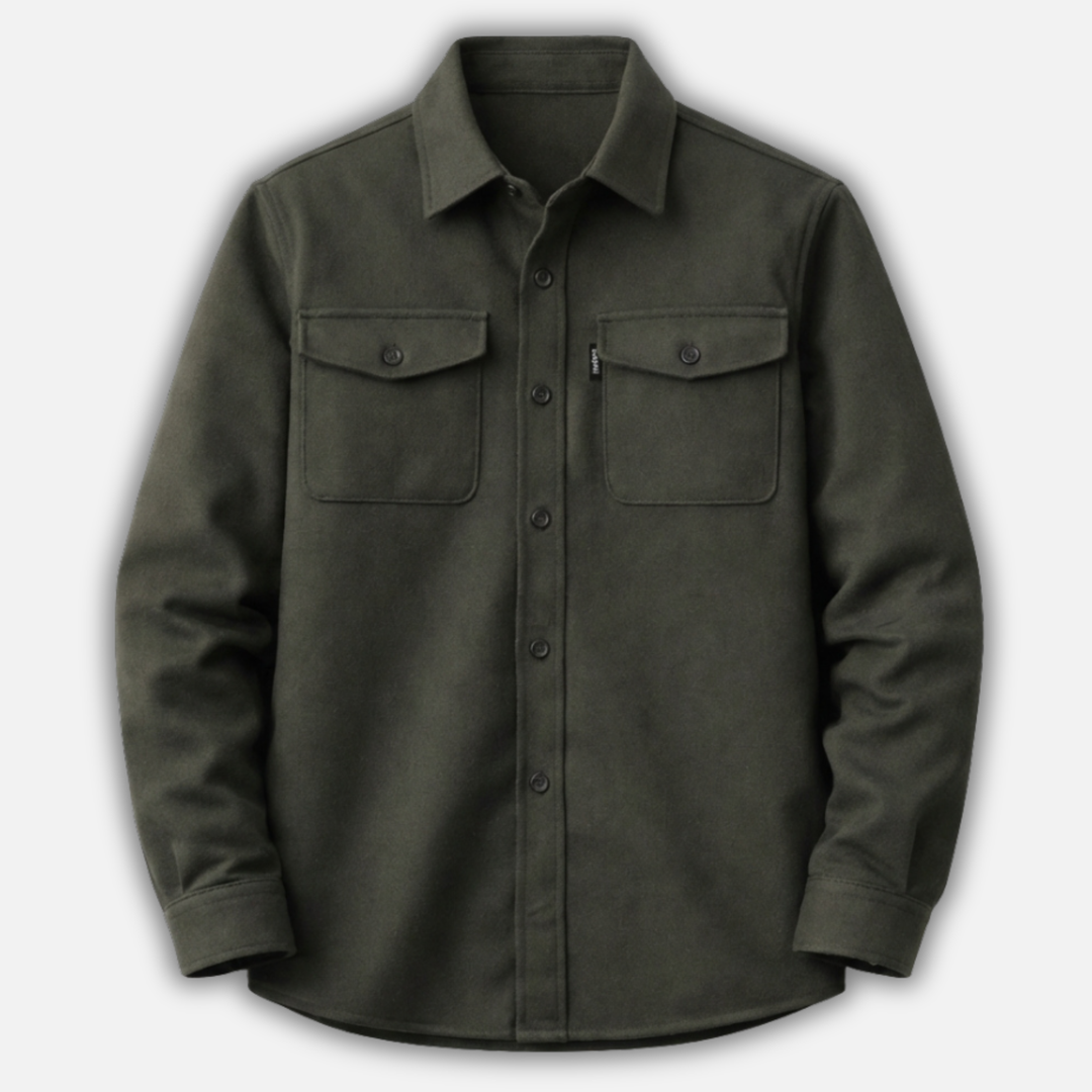 Herren Casual Overshirt mit Brusttaschen