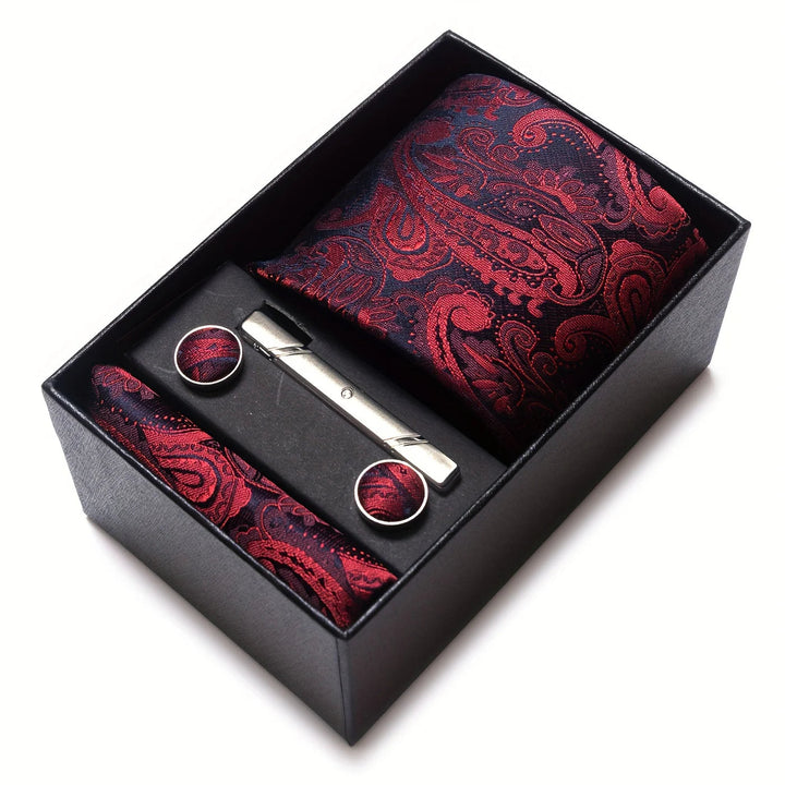 Herren_Krawatten_Set_mit_Paisley_Muster_Einstecktuch_Clip_Mansche_16