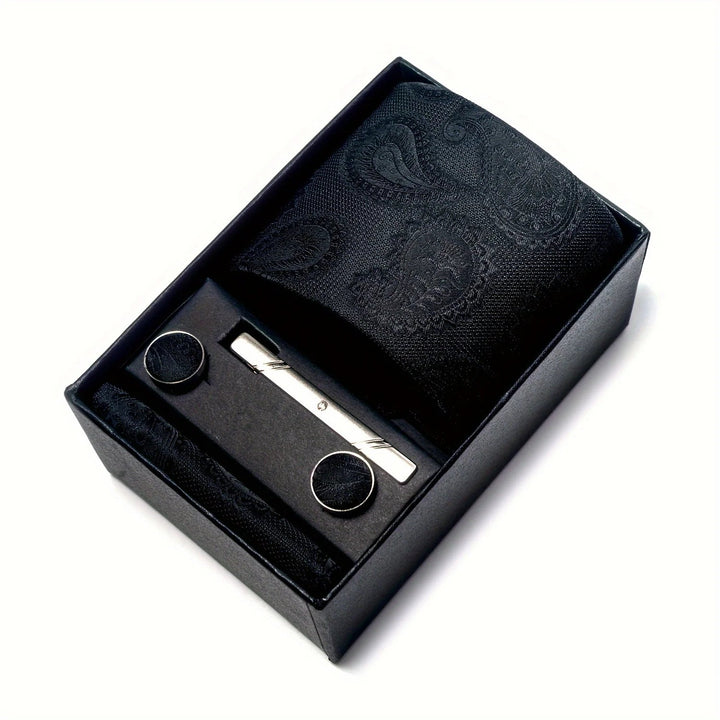 Herren_Krawatten_Set_mit_Paisley_Muster_Einstecktuch_Clip_Mansche_19