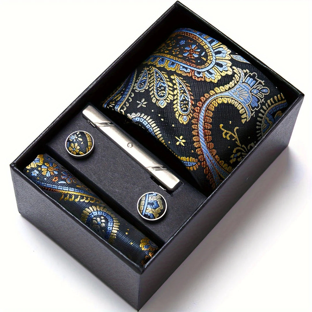 Herren_Krawatten_Set_mit_Paisley_Muster_Einstecktuch_Clip_Mansche_27