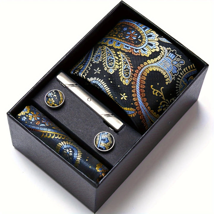 Herren_Krawatten_Set_mit_Paisley_Muster_Einstecktuch_Clip_Mansche_27