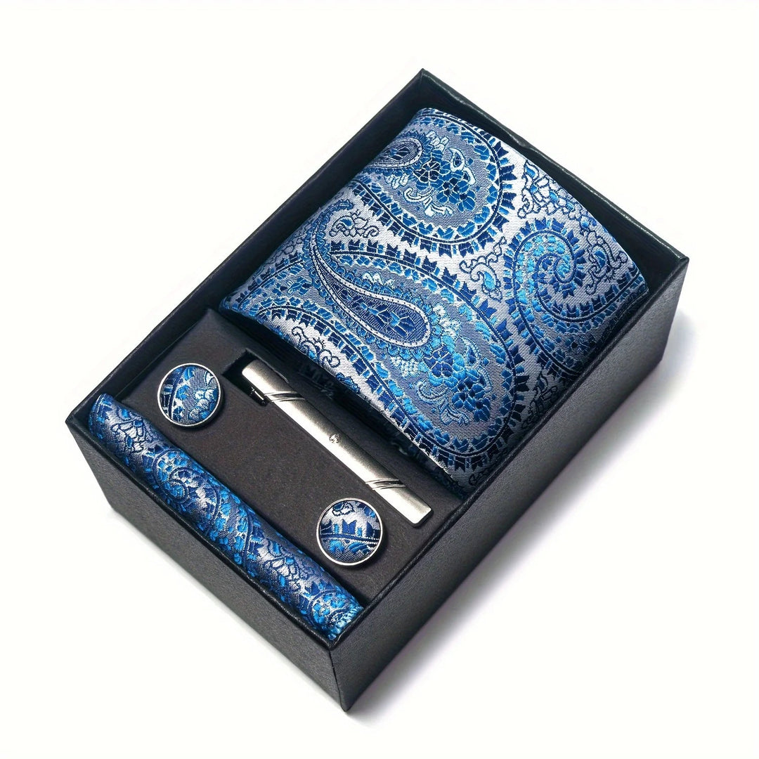 Herren_Krawatten_Set_mit_Paisley_Muster_Einstecktuch_Clip_Mansche_28