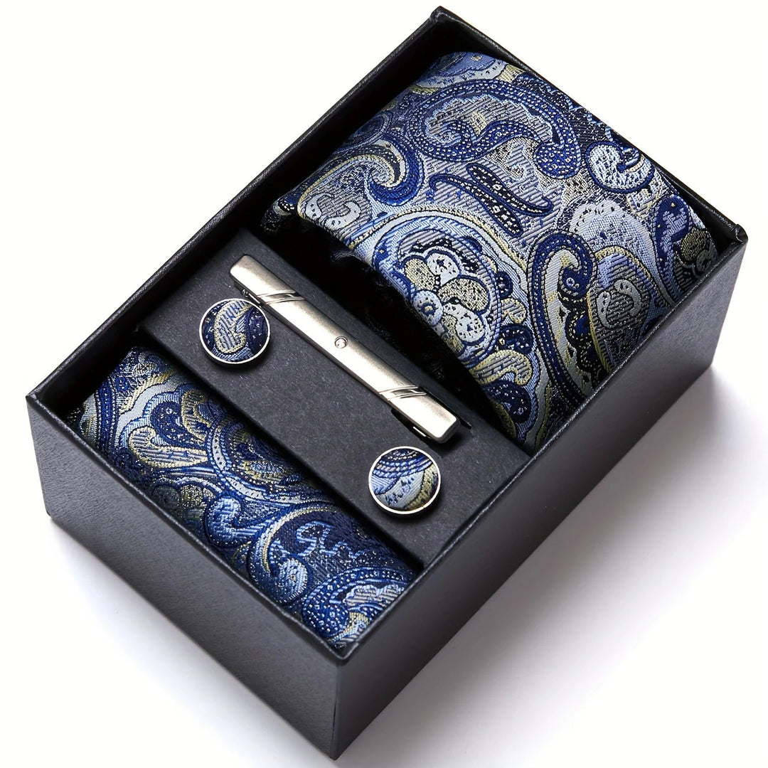 Herren_Krawatten_Set_mit_Paisley_Muster_Einstecktuch_Clip_Mansche_8