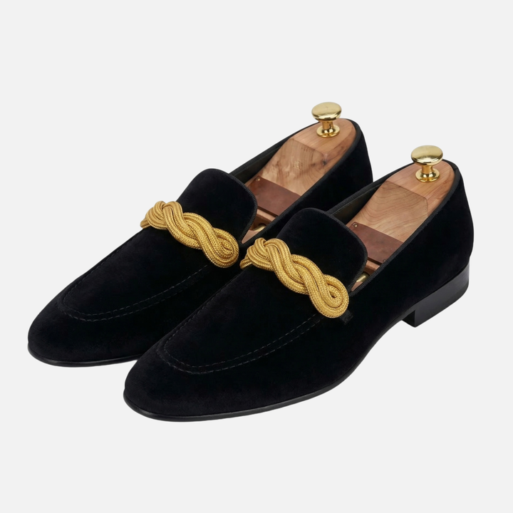 Loafer mit Kordel-Detail Veganes Wildleder-Imitat für Herren
