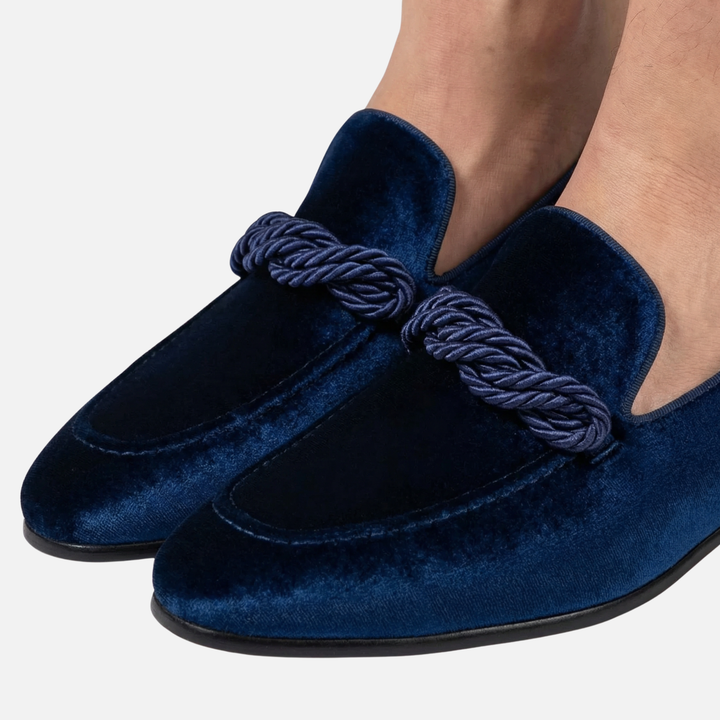 Loafer mit Kordel-Detail Veganes Wildleder-Imitat für Herren