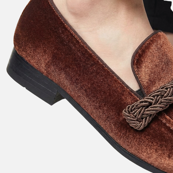 Loafer mit Kordel-Detail Veganes Wildleder-Imitat für Herren