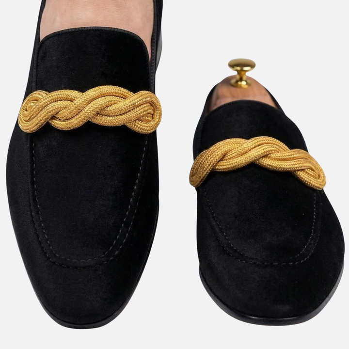 Loafer mit Kordel-Detail Veganes Wildleder-Imitat für Herren