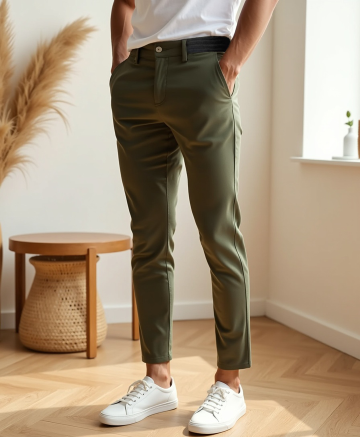 Stretch Hose mit Schmalem Schnitt für Herren