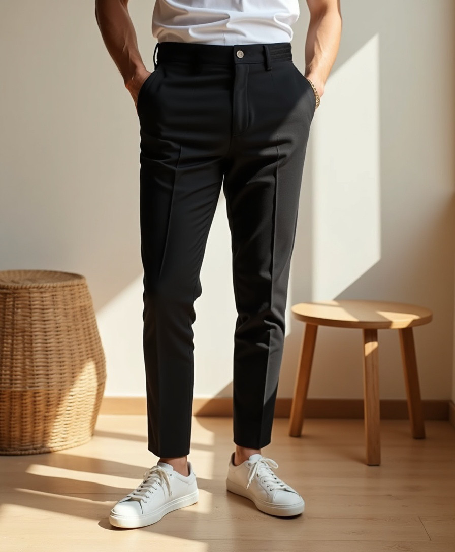 Stretch Hose mit Schmalem Schnitt für Herren