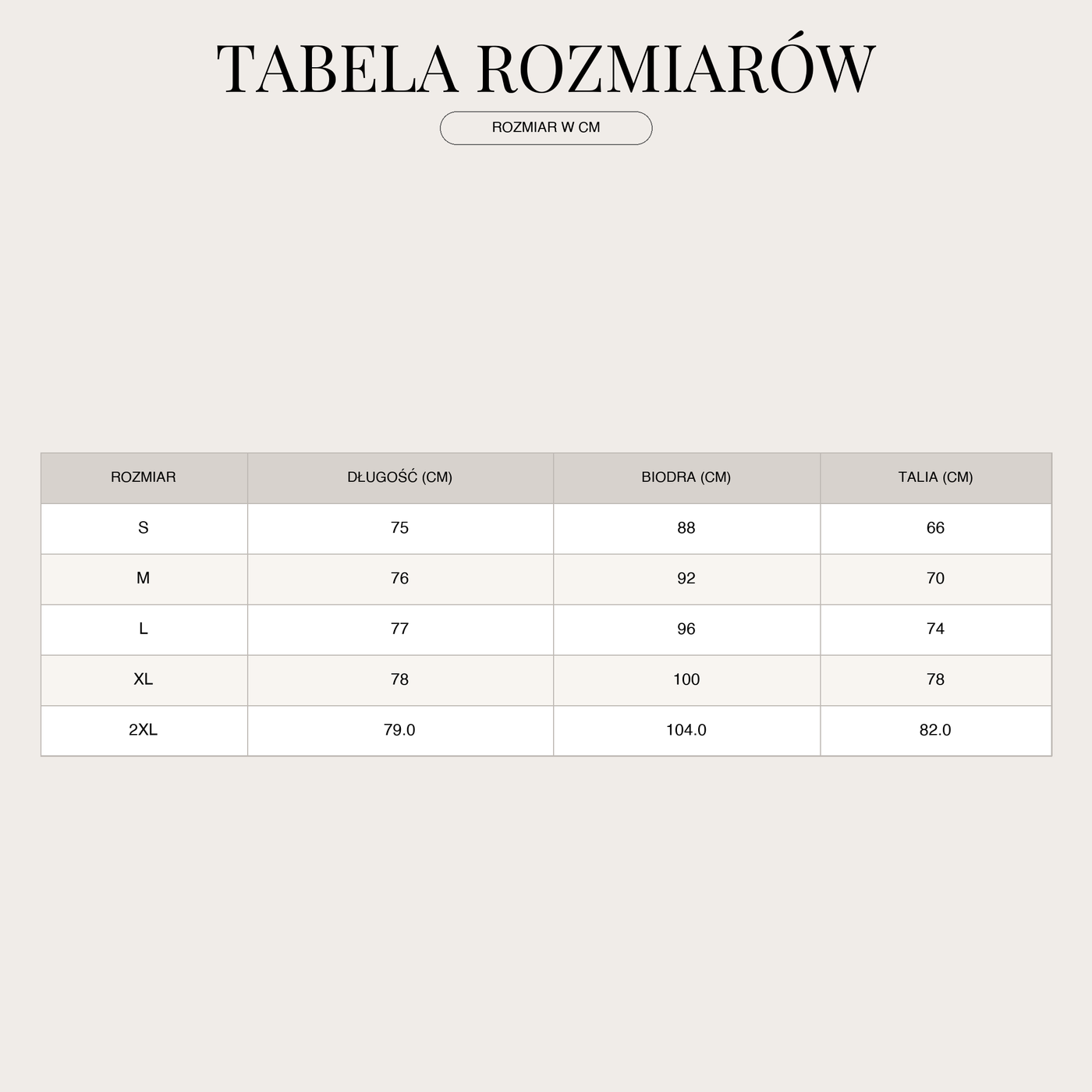 Plisowana spódnica midi dla kobiet – z wysokim stanem i regulowanym paskiem size chart