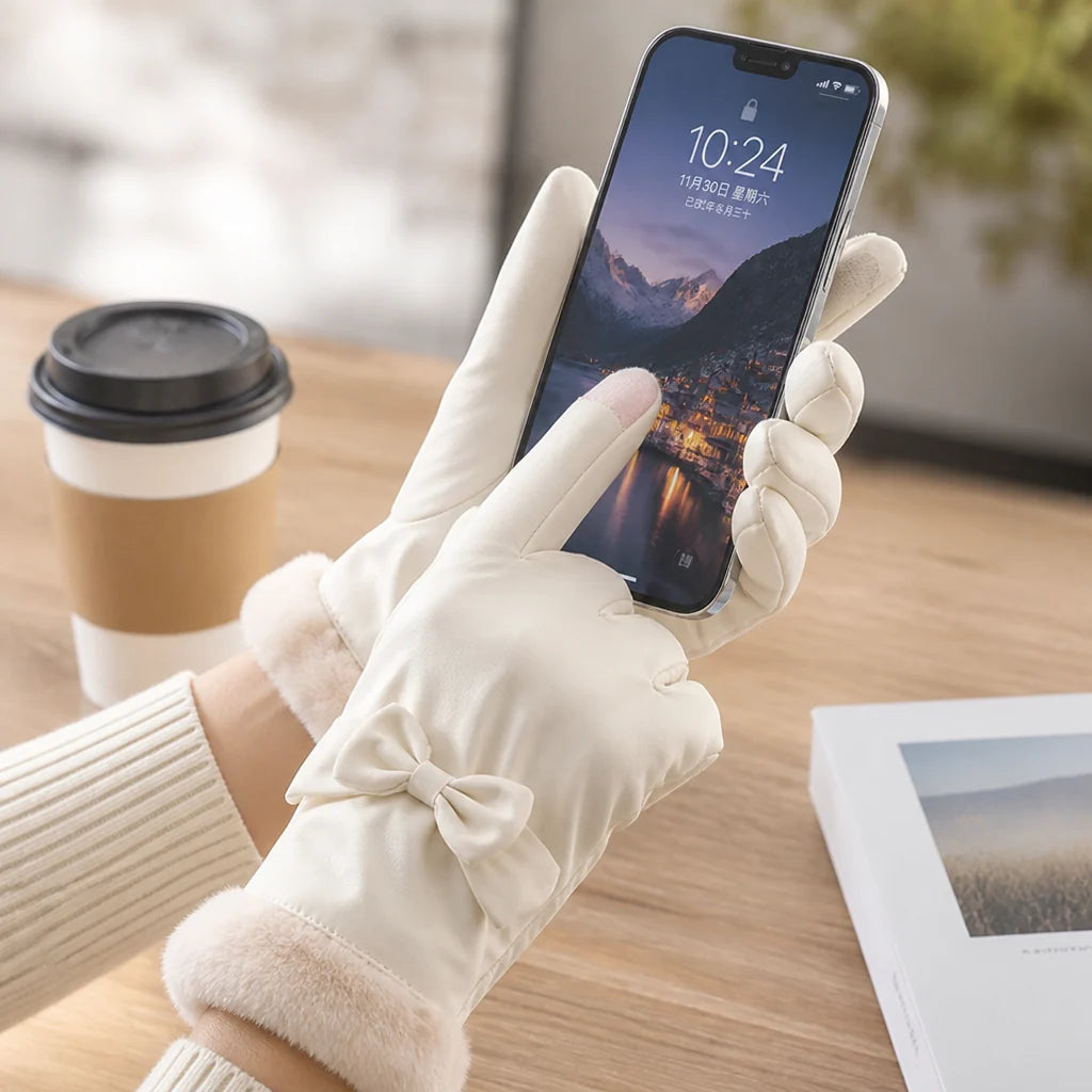 Isolierte_Winterhandschuhe_fuer_Damen_mit_weichem_Fleece_Futter_und_Touchscreen_Funktion_1
