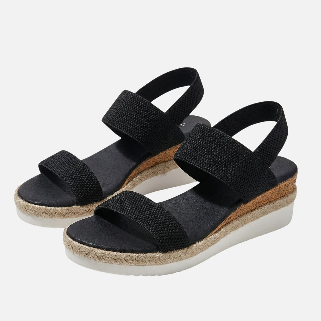 Jute Plateausandalen – Espadrille-Stil für Damen