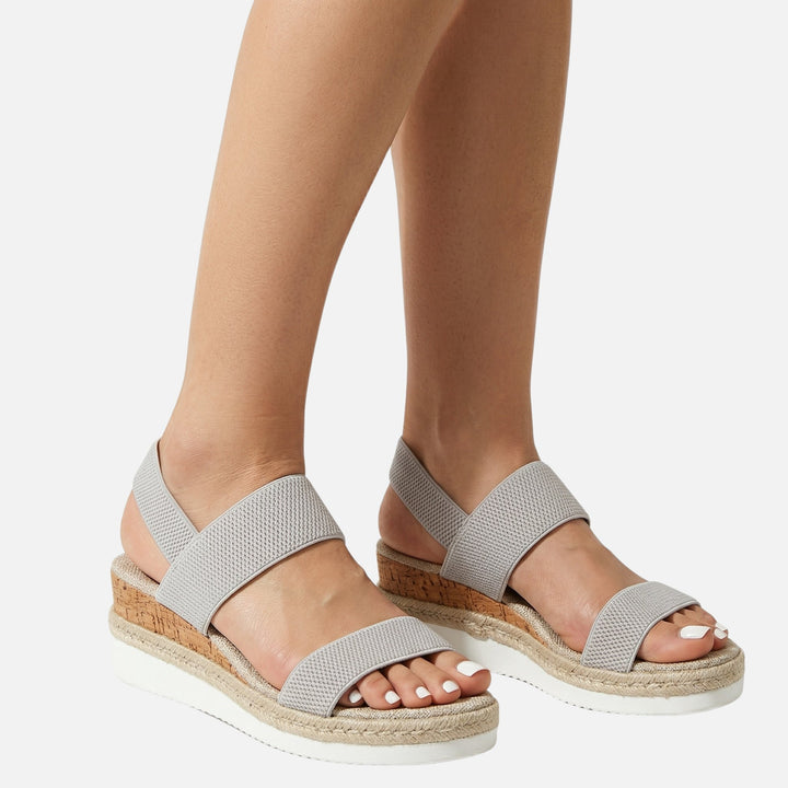 Jute Plateausandalen – Espadrille-Stil für Damen