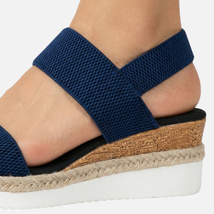 Jute Plateausandalen – Espadrille-Stil für Damen