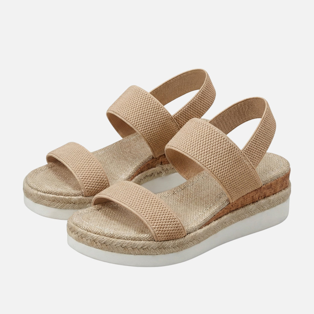 Jute Plateausandalen – Espadrille-Stil für Damen