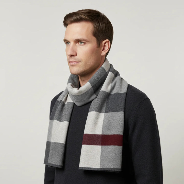 Checkered_Men_s_Scarf_Made_of_Knitted_Wool_Blend_Extra_Long_for_Cozy_Winter_Days_4