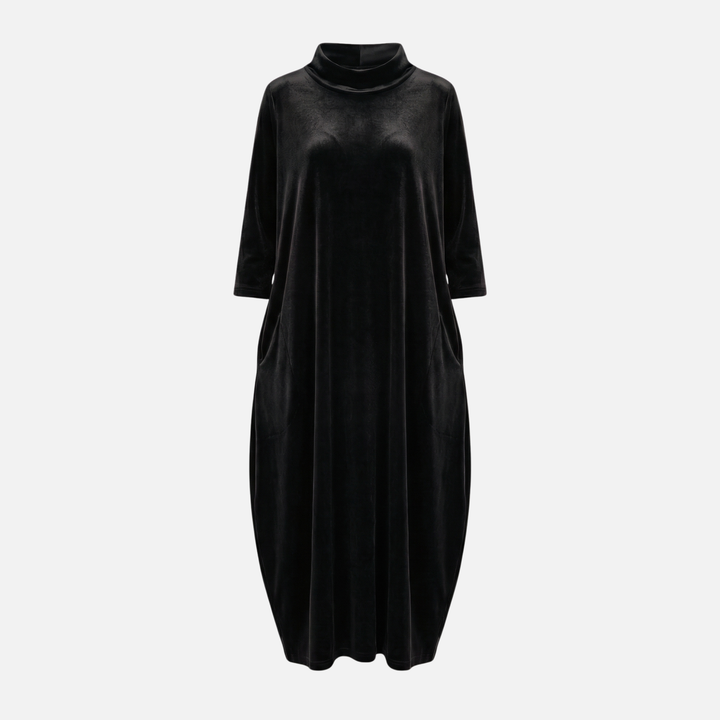 Klassisches Midi Kleid Atmungsaktives Freizeitkleid für Damen