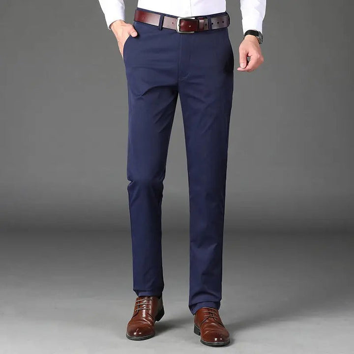 Knoechellange High Stretch Smart Casual Hose fuer Herren 4