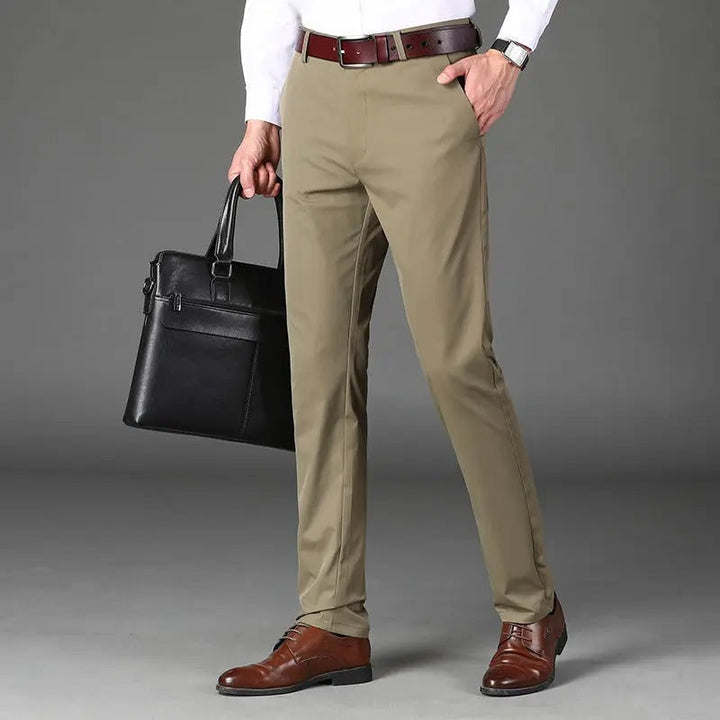 Knoechellange High Stretch Smart Casual Hose fuer Herren 6