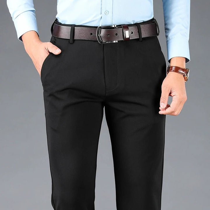 Knoechellange High Stretch Smart Casual Hose fuer Herren 8