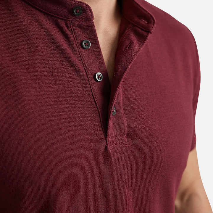Körpernahes Jersey-Shirt mit Stehkragen für Herren