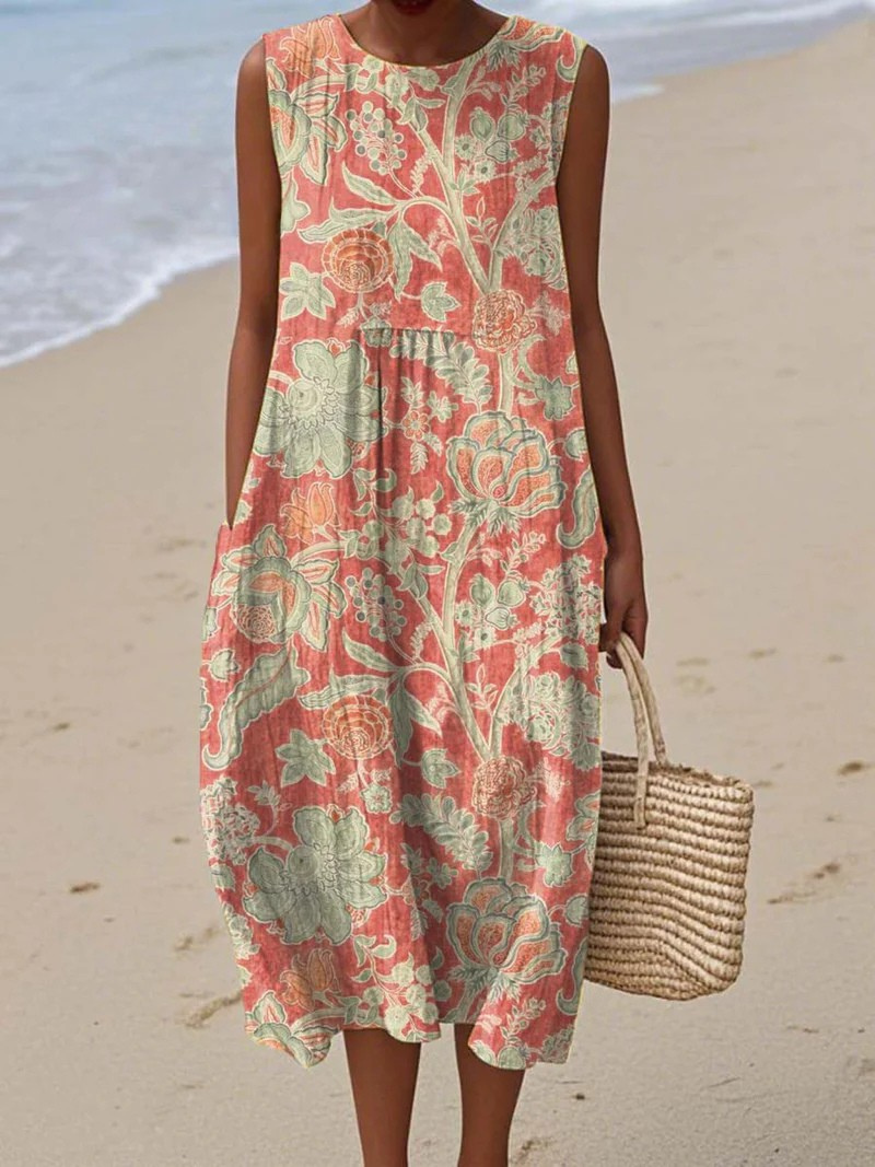 Künstlerisches Strandkleid für Damen – Einzigartiges Design 1