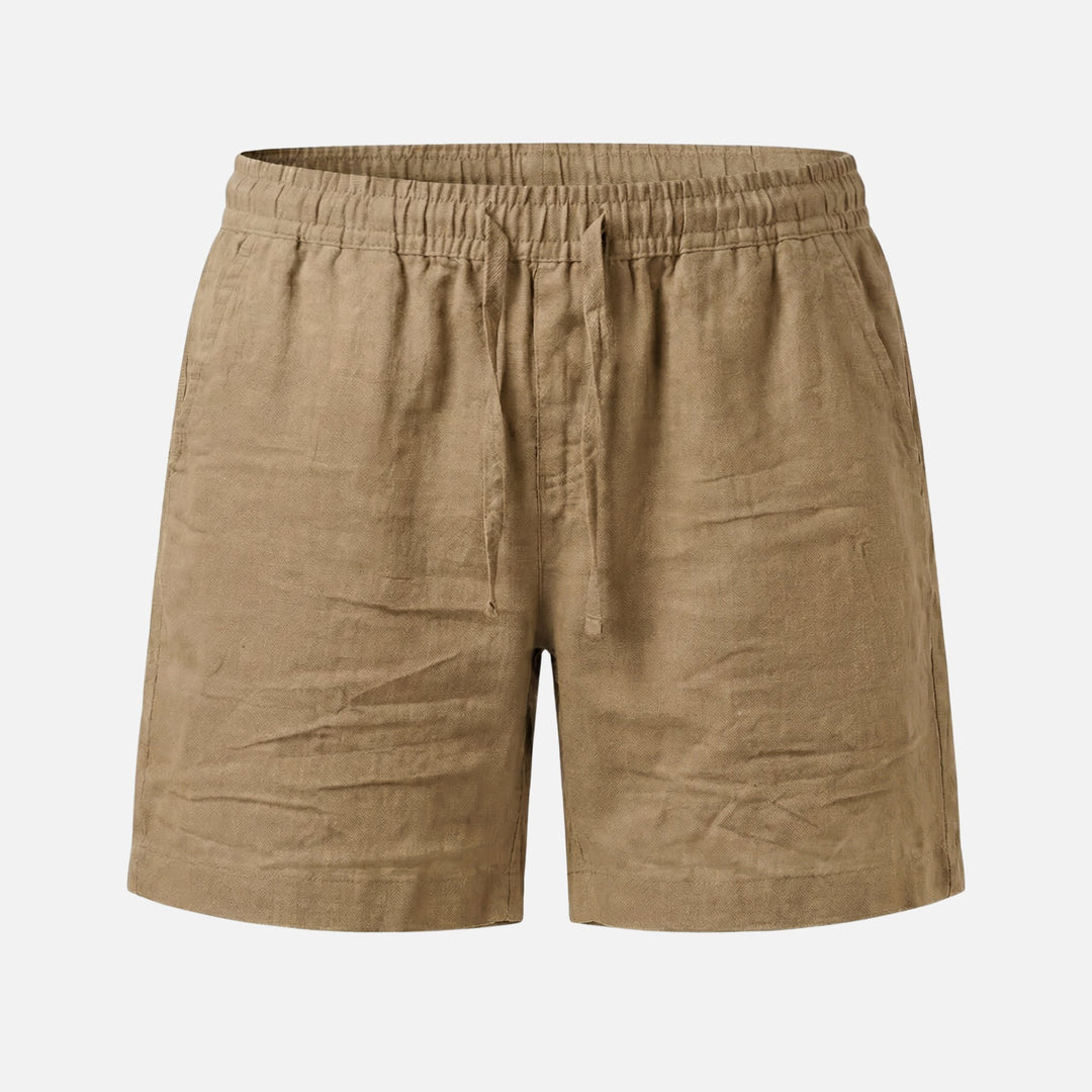 Kurze Baumwollhose mit Tunnelzug für Herren