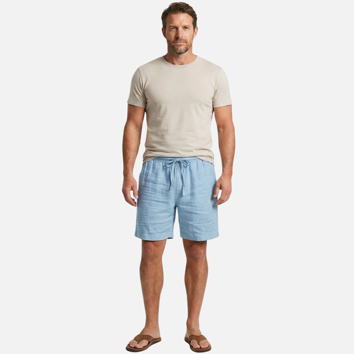 Kurze Baumwollhose mit Tunnelzug für Herren