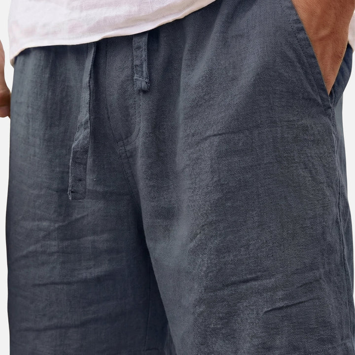 Kurze Baumwollhose mit Tunnelzug für Herren