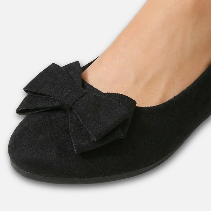 Laessige Loafer mit Schleifendetail und runder Kappe fuer Damen 10