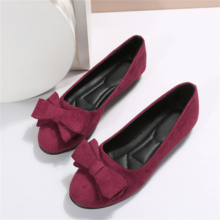Laessige Loafer mit Schleifendetail und runder Kappe fuer Damen 4