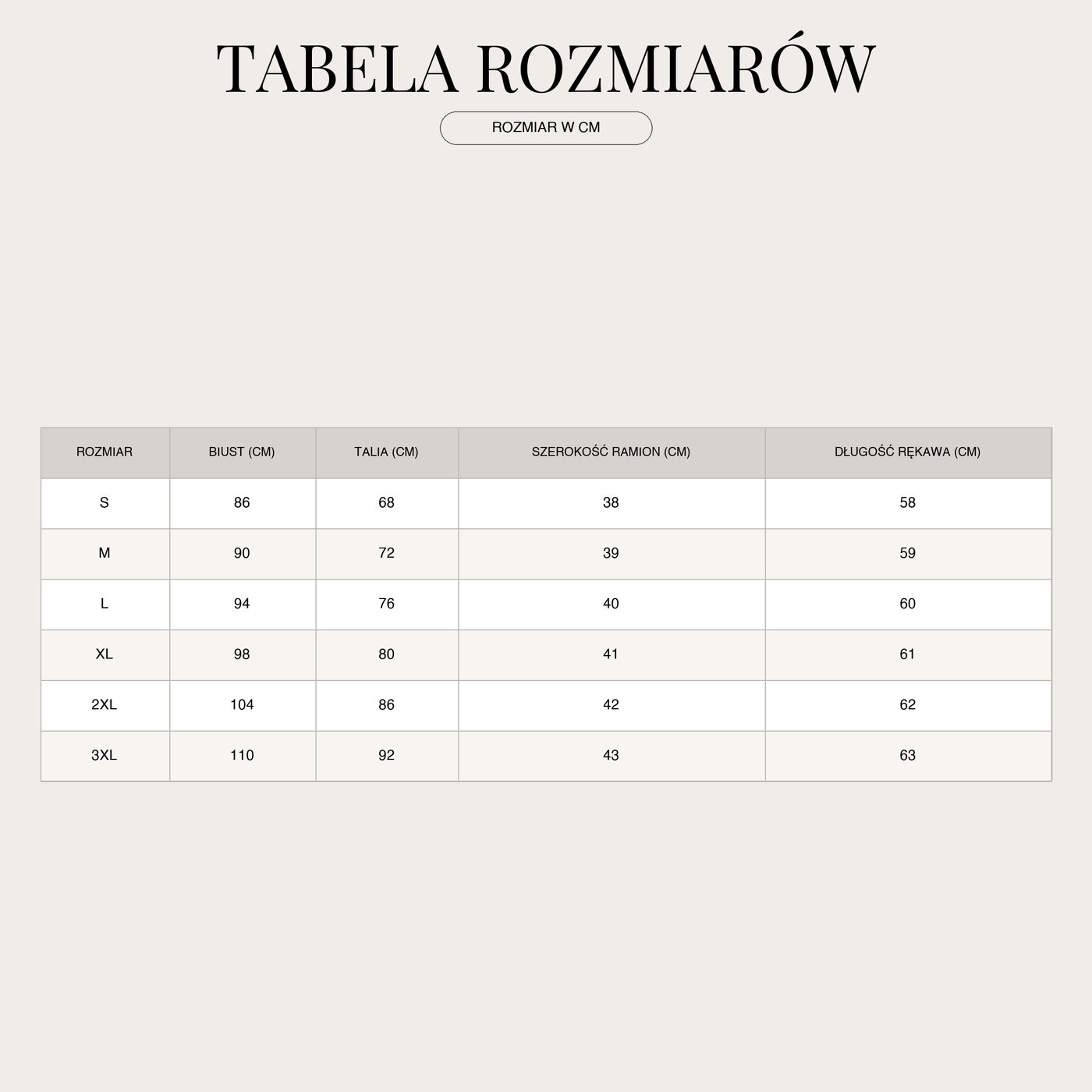 Langarm-Bluse für Damen – Mit Korsett-Taille und Schößchensaum size chart