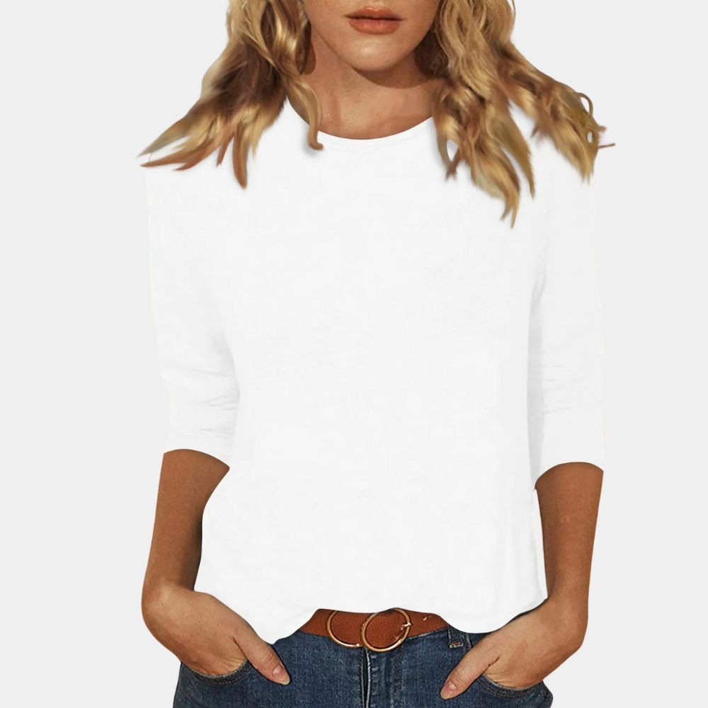 Langarm-T-Shirt für Damen – Aus weicher Baumwolle 2