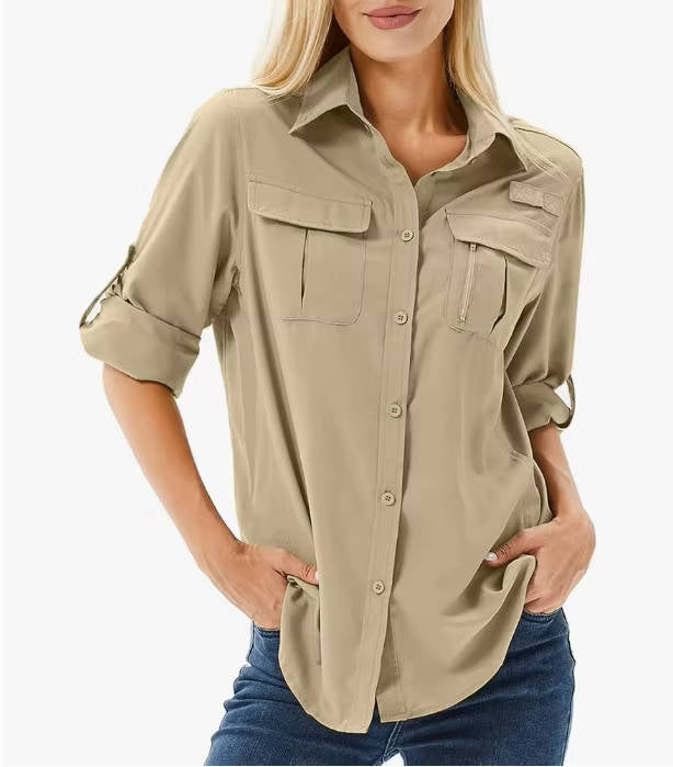 Langarm-Wander-Shirt für Damen – mit UV-Schutz 50 und ideal für Outdoor 8