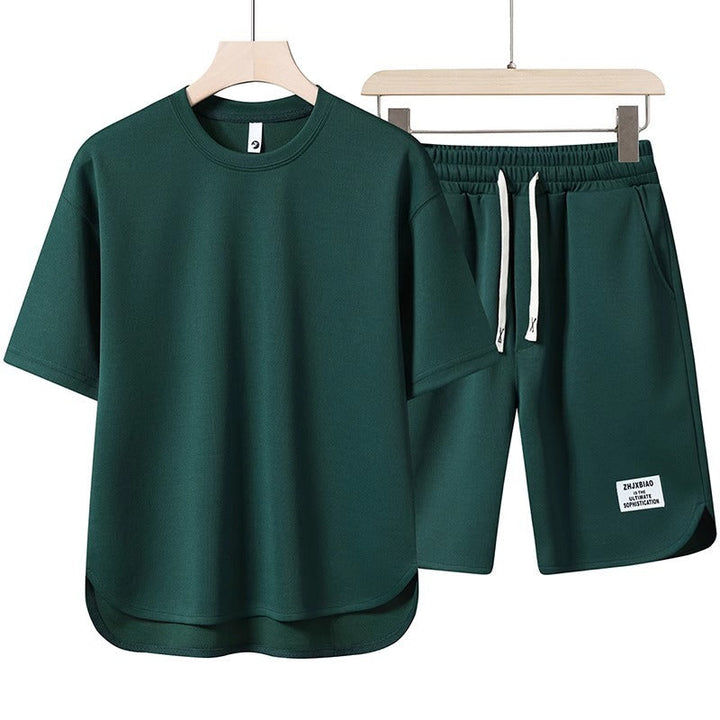 Lässiges Herren T-Shirt und Kurze Hosen Set | Sommer
