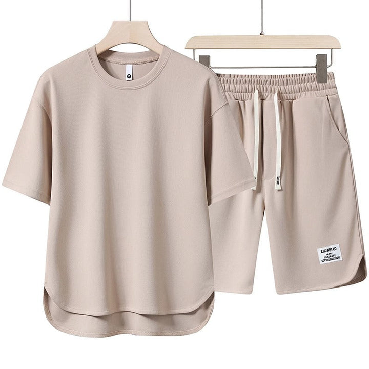Lässiges Herren T-Shirt und Kurze Hosen Set | Sommer