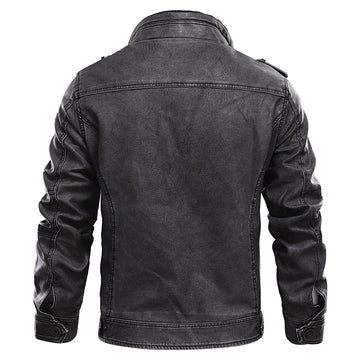 Leder-Jacke Klassik für Herren – Mit Reverskragen 2