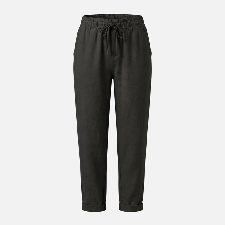 Leichte Sommer Leinenhose mit Stretch Regular Fit für Damen