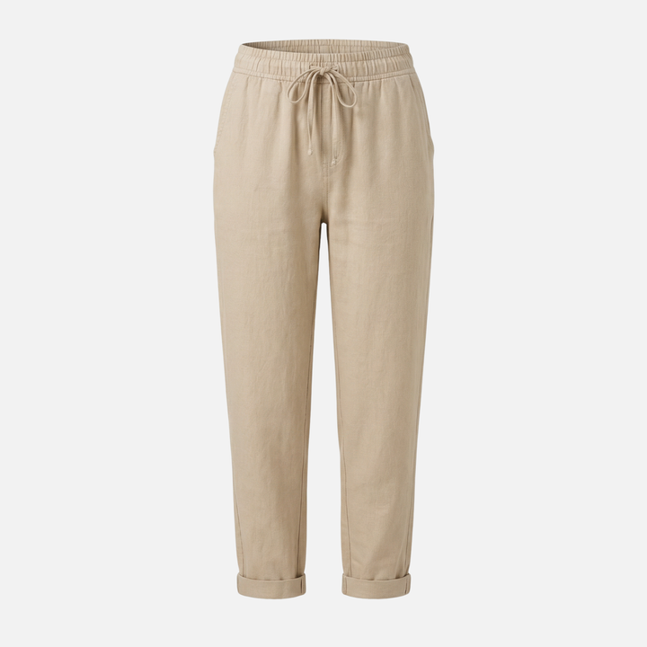 Leichte Sommer Leinenhose mit Stretch Regular Fit für Damen