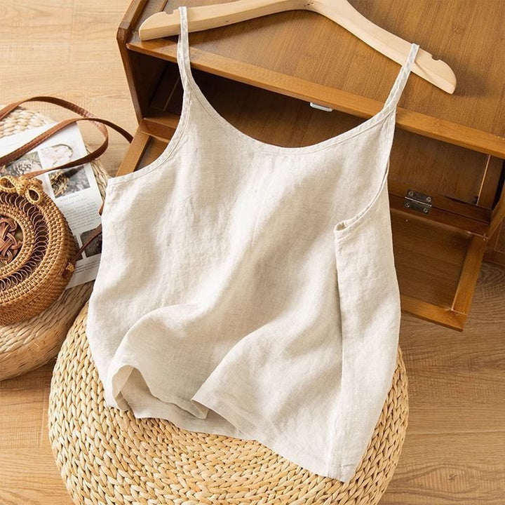 Leinen-Camisole-Top für Damen – Leicht 2