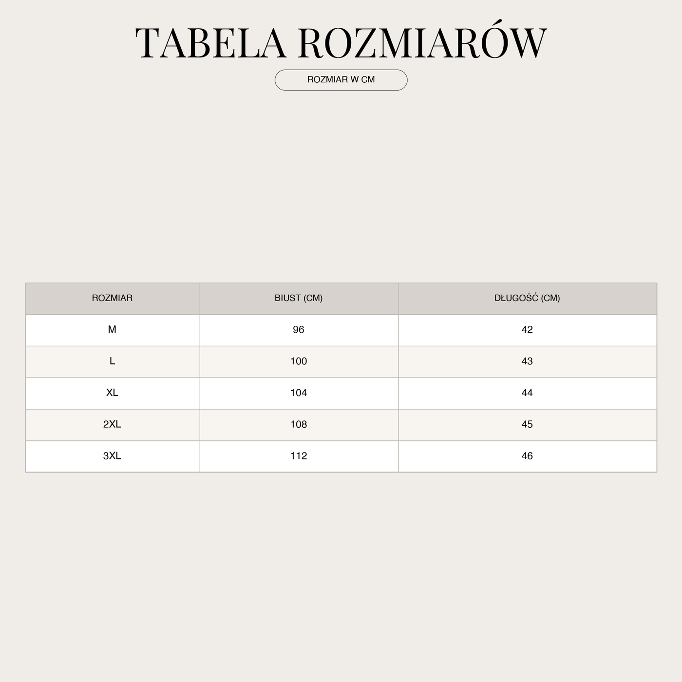 Lniany top na ramiączkach dla kobiet – Lekki size chart